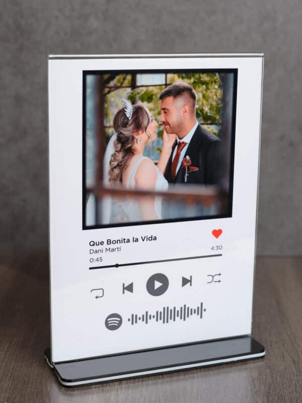 Spotify PORTA-FOTO METACRILATO BASE NEGRA 15X20 - Imagen 2