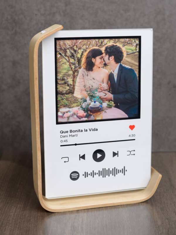 Spotify PORTA-FOTO METACRILATO ARCO MADERA 15X20. - Imagen 2