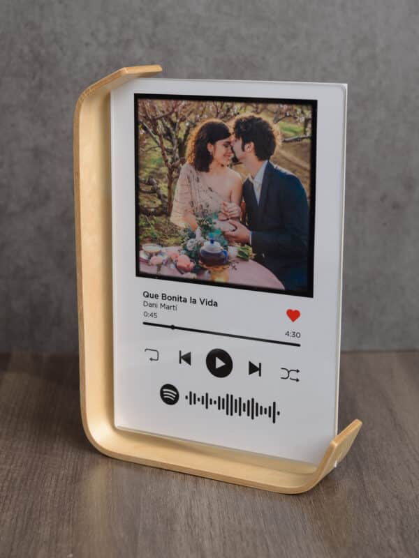 Spotify PORTA-FOTO METACRILATO ARCO MADERA 15X20. - Imagen 3